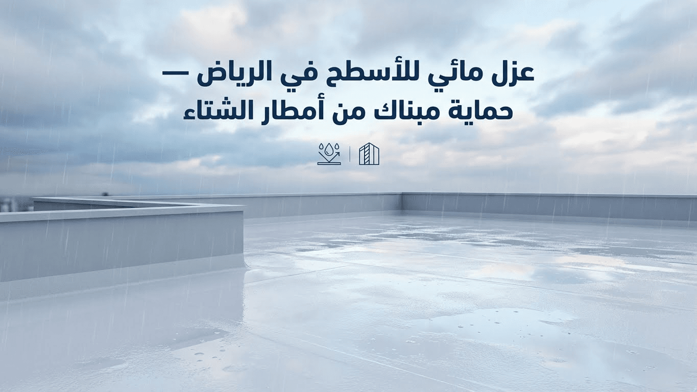 شركة عزل مائي بالرياض | عزل أسطح ضد أمطار الشتاء ومنع تسربات المياه | أفضل حلول العزل الحديثة 2025