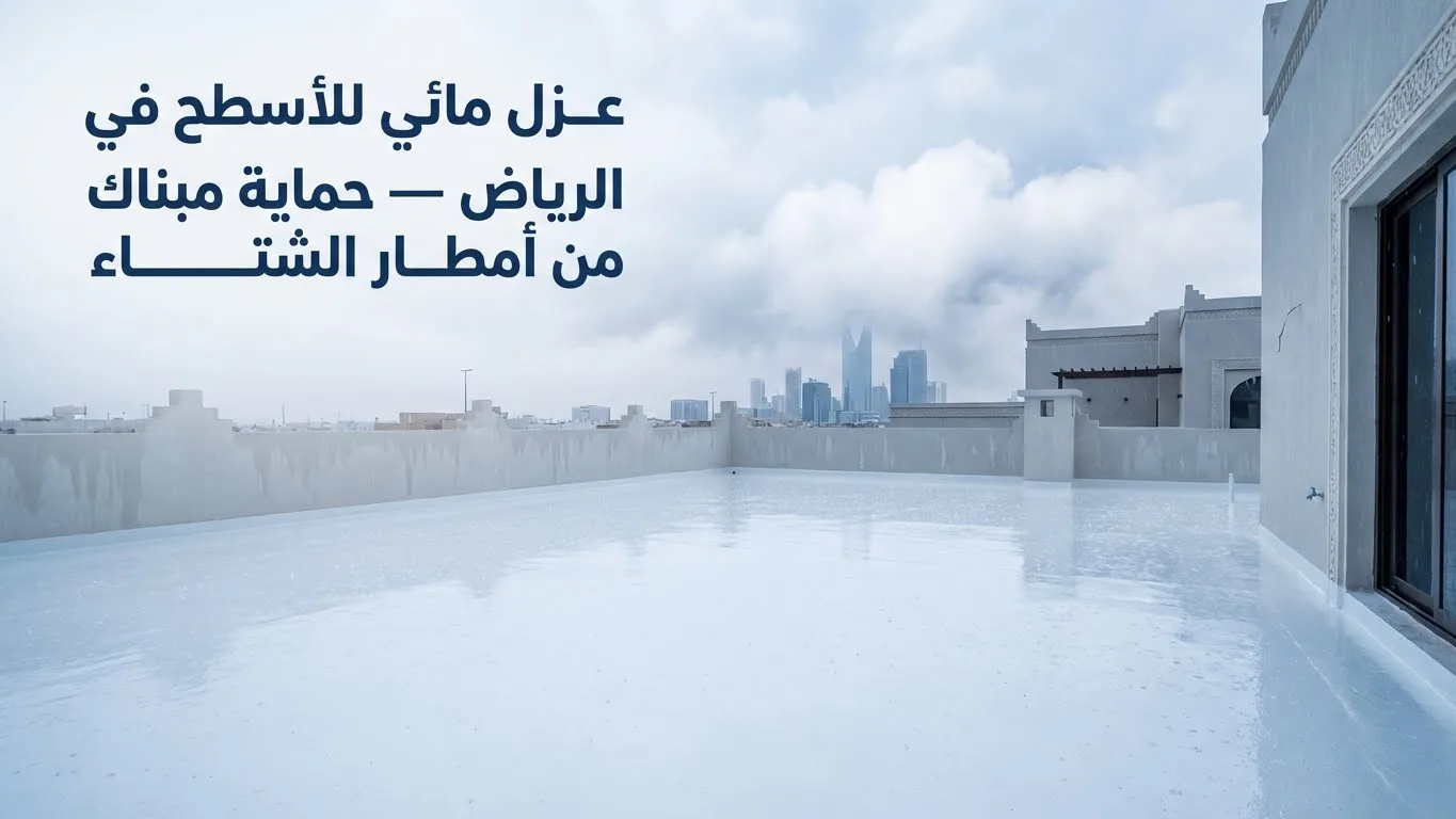 شركة عزل مائي بالرياض | عزل أسطح ضد أمطار الشتاء ومنع تسربات المياه | أفضل حلول العزل الحديثة 2025